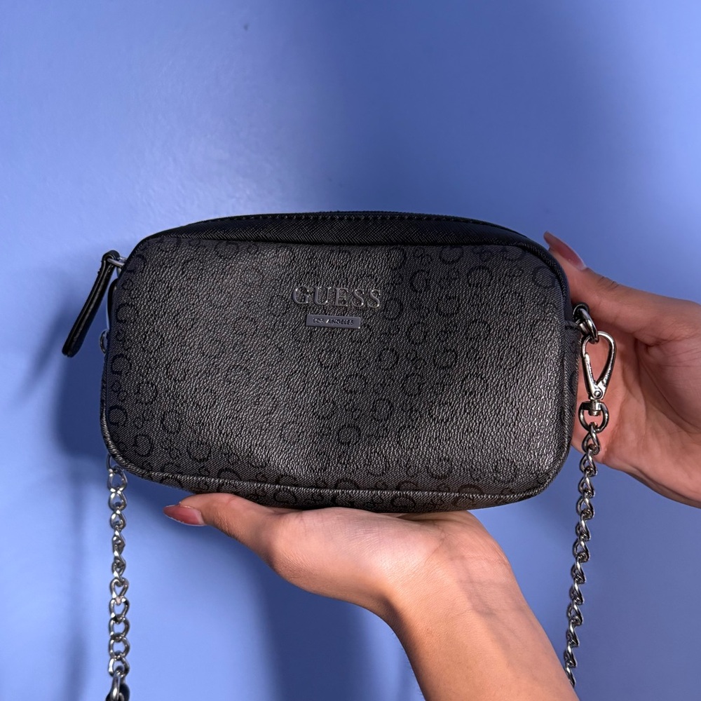 Guess Monogram Crossbody Bag